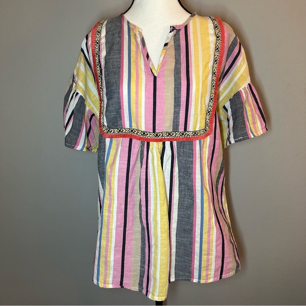 Striped Boho Chic Top